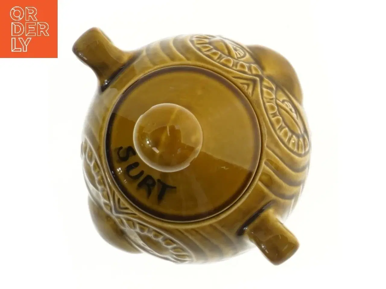 Billede 2 - Keramisk krukke med låg (str. 14x17 cm)