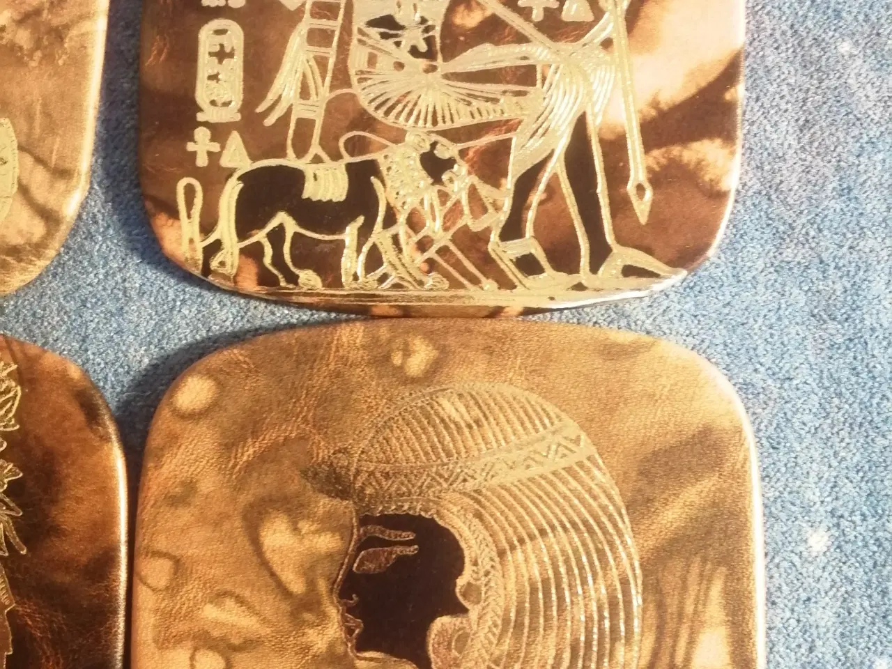 Billede 4 - Smukke Egyptiske Læder Coastere
