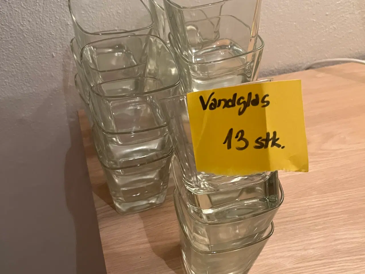 Billede 1 - Flotte firkantet vandglas