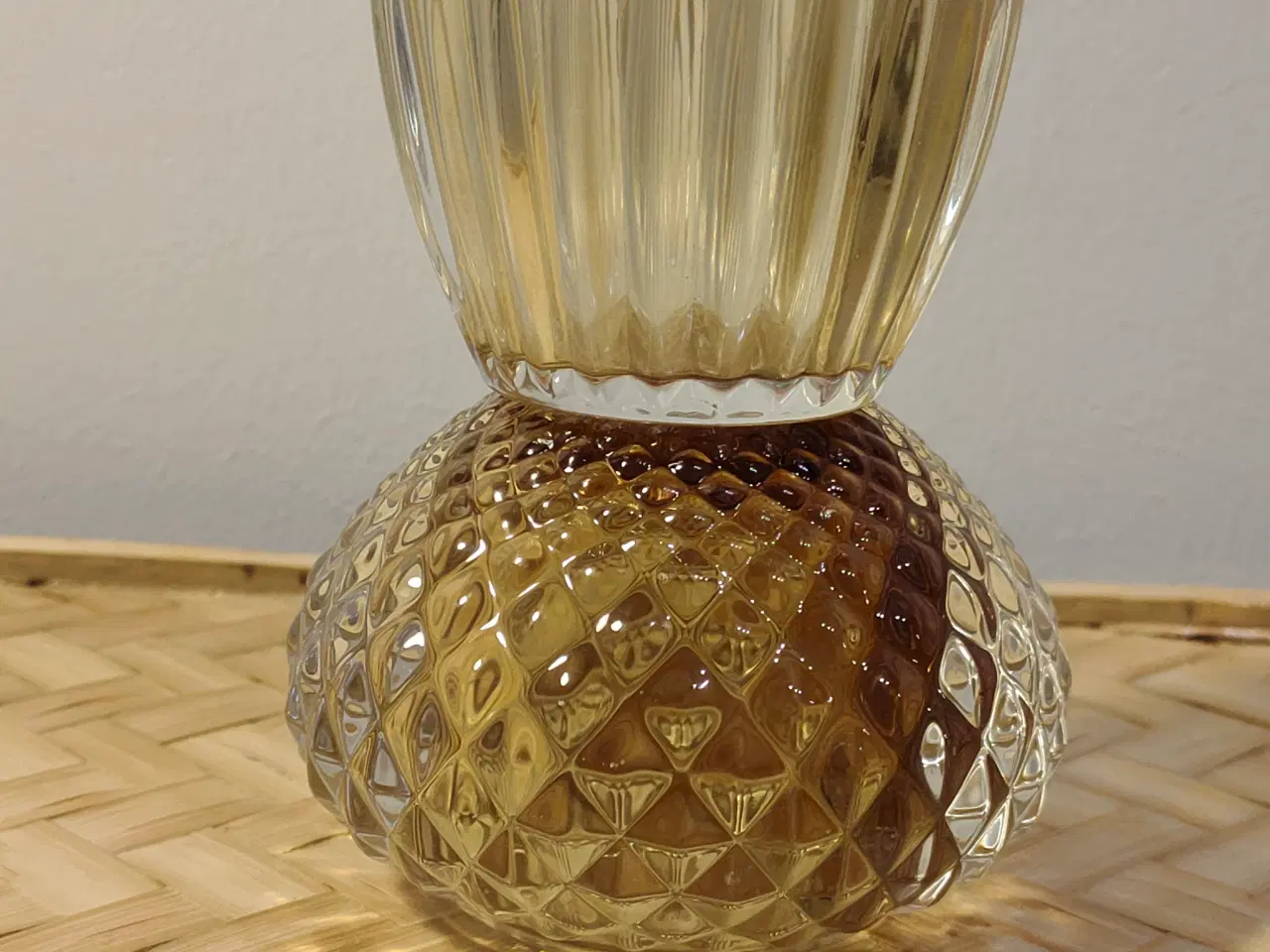 Billede 1 - Speedtsberg fyrfadsstage/vase i glas