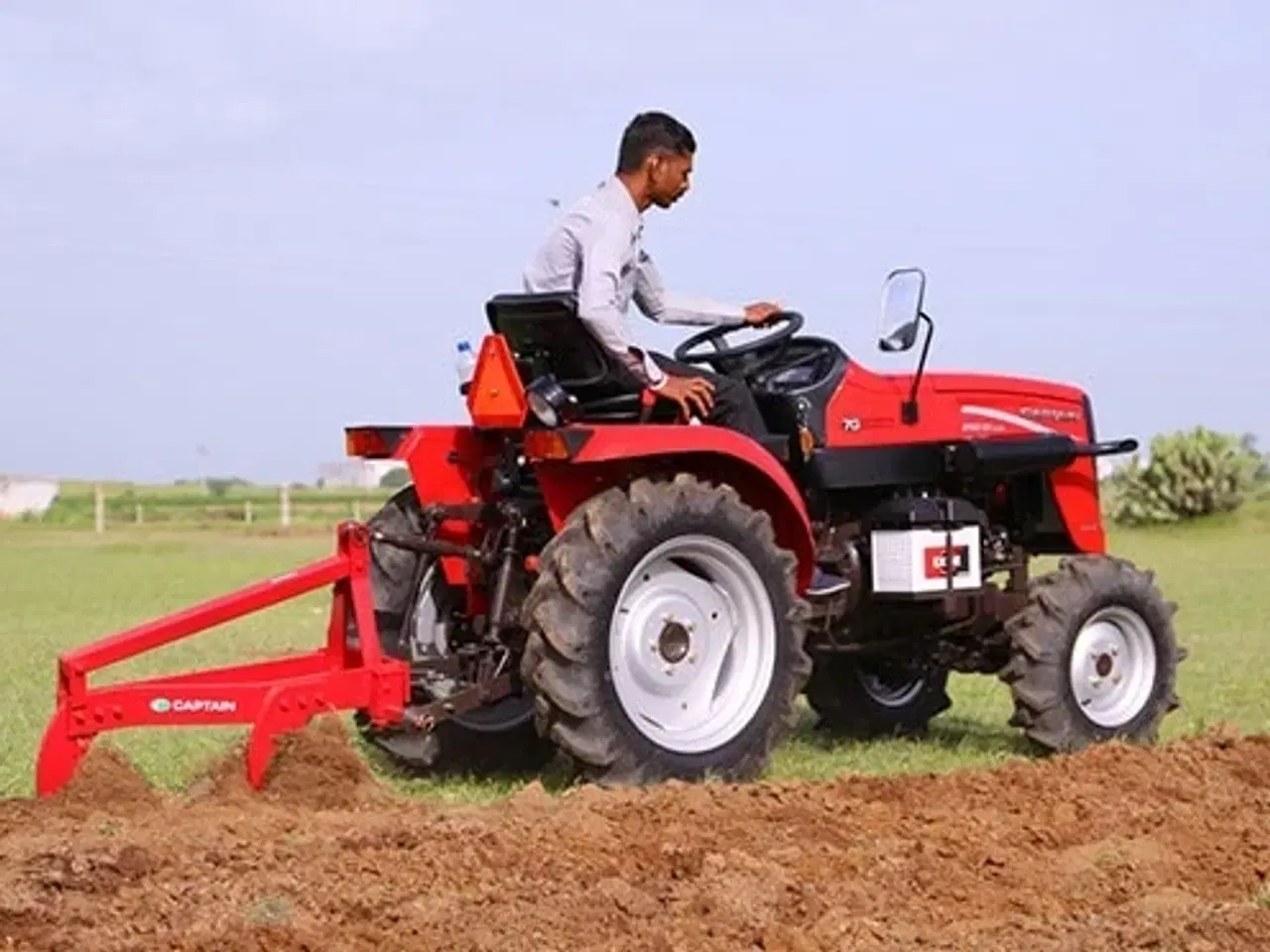 Billede 2 - Captain 2 fuget plov til mini traktor