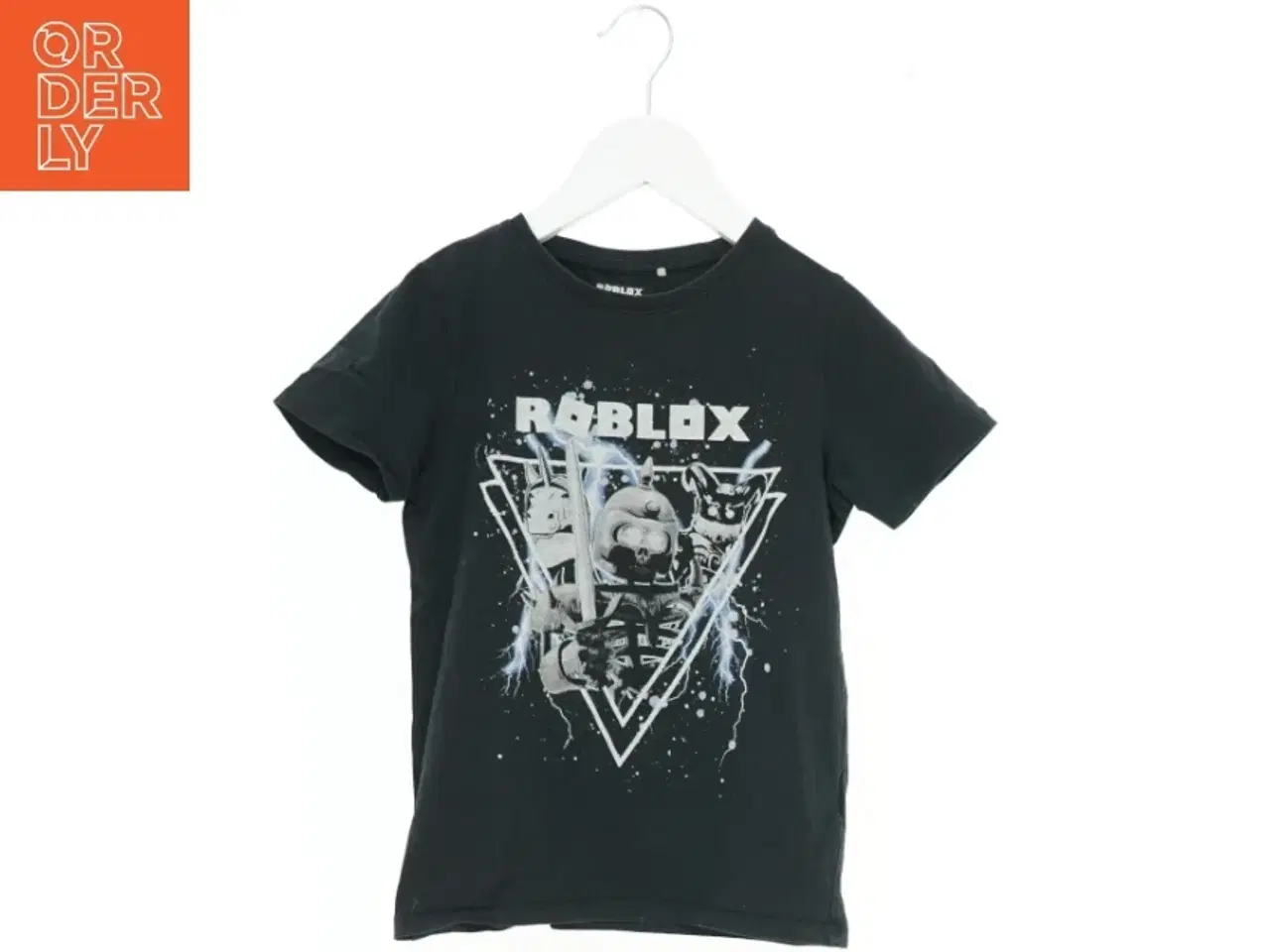 Billede 1 - Sort T-shirt med Roblox tryk fra Roblox (str. 122)