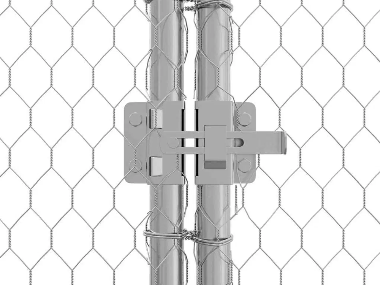 Billede 7 - Hønsebur Sølv 200x170x177cm Galvaniseret stål