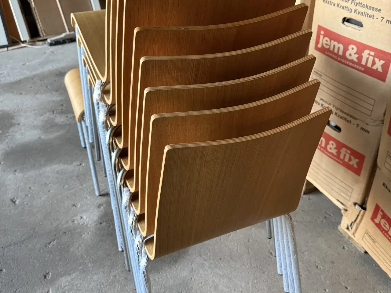 Billede 8 - 10 stk. nye Cafe VII Stole i formspændt finer