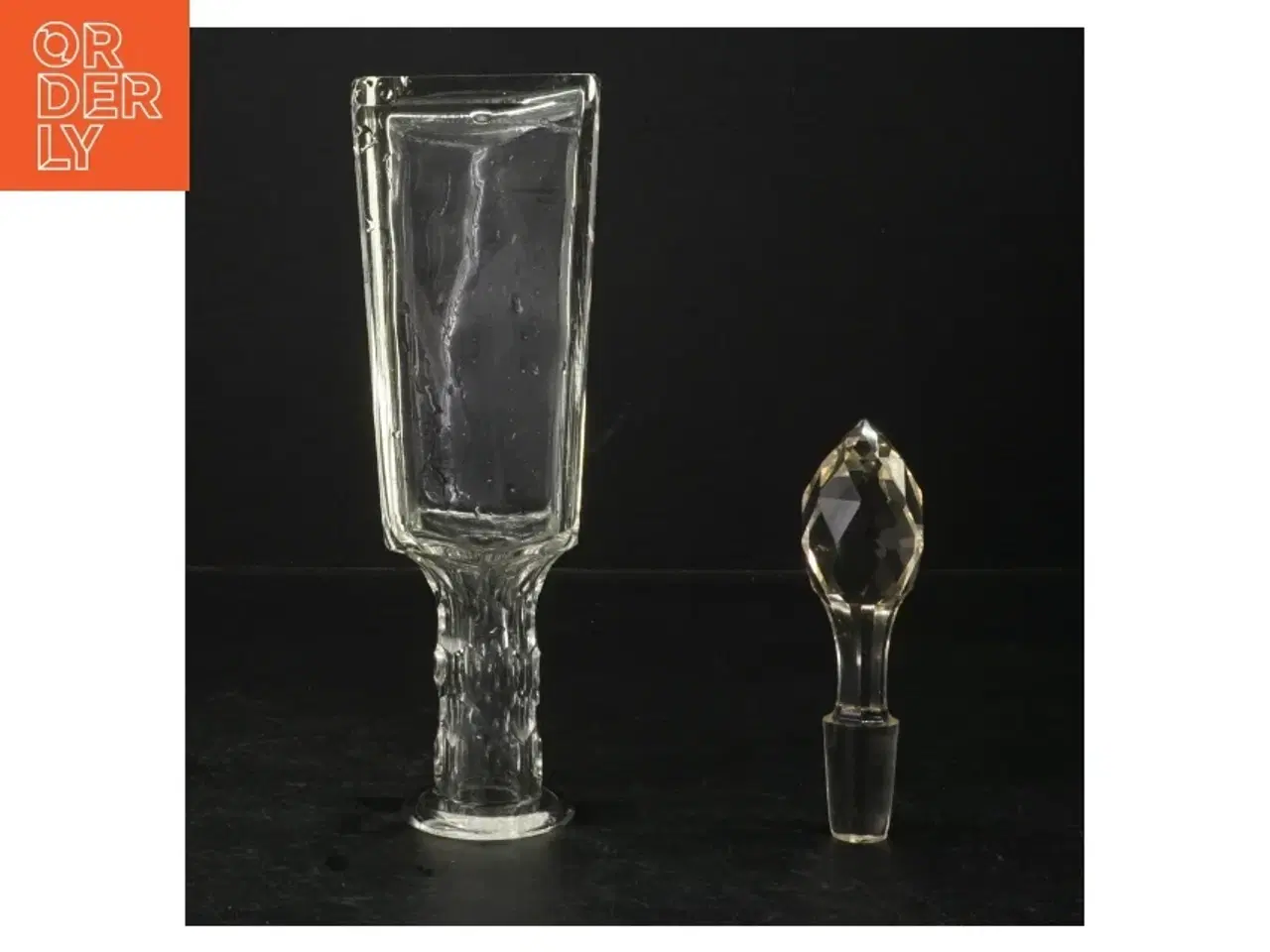 Billede 2 - dekorativ glaskaraffel (str. 21 cm)