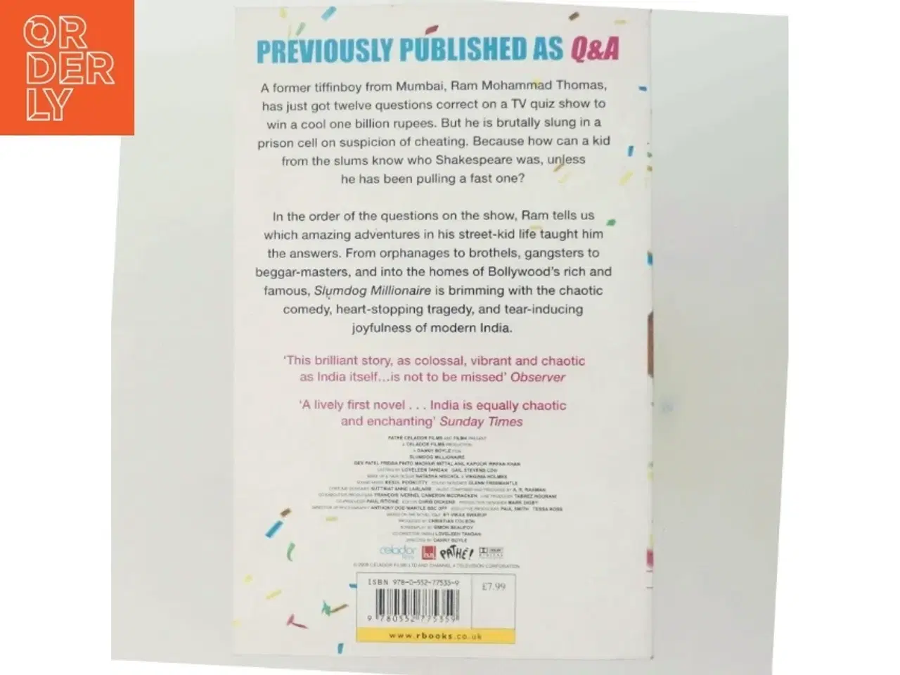 Billede 3 - Slundog Millionaire - english version af Vikas Swarup (Bog)