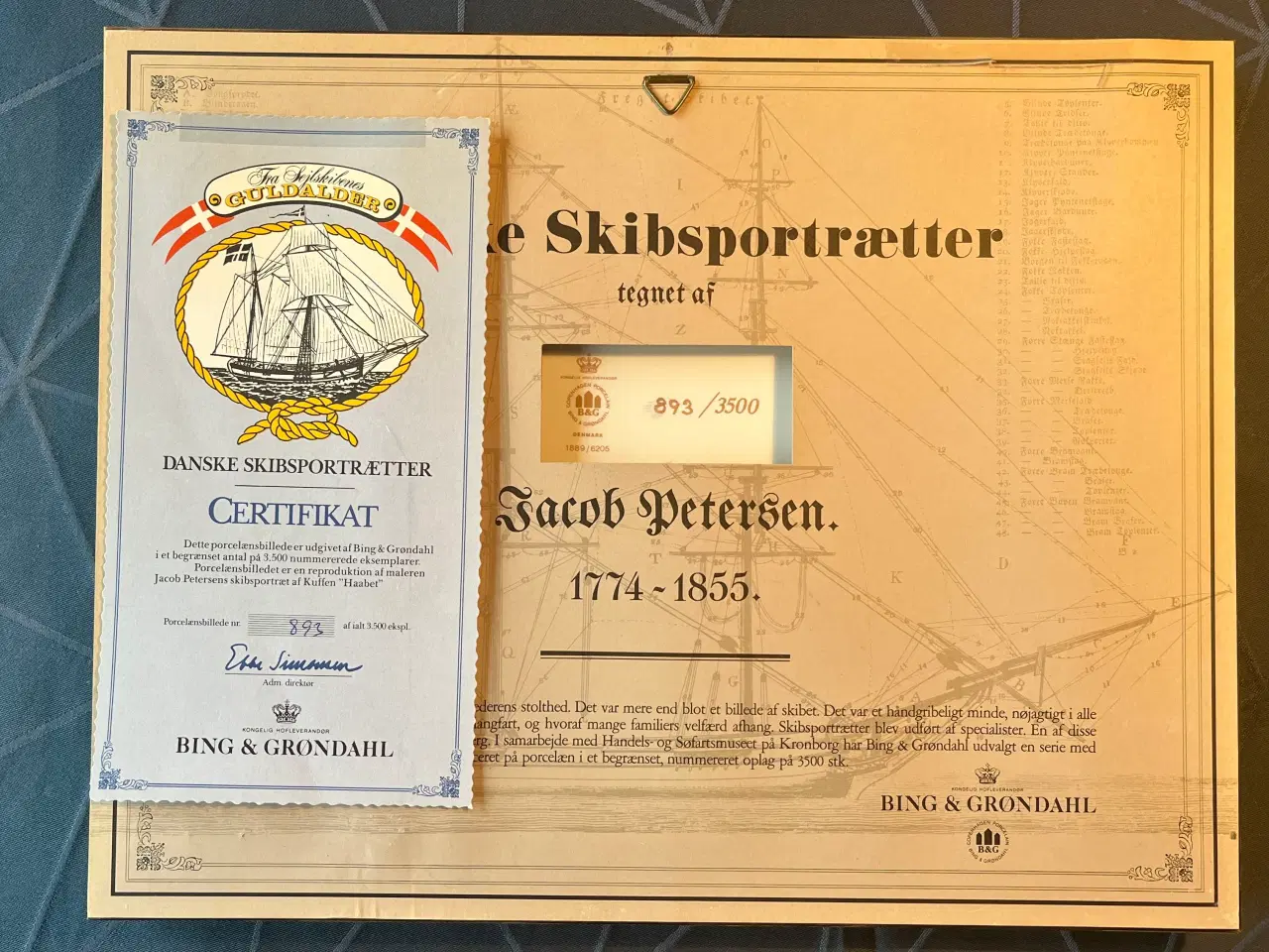 Billede 3 - Bing & Grøndahl Danske Skibsportræt