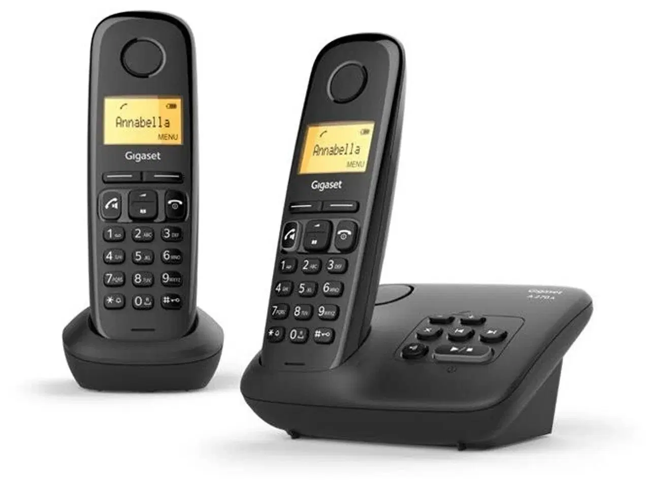 Billede 1 - Trådløs telefon Gigaset A270A Duo med svarer – sort