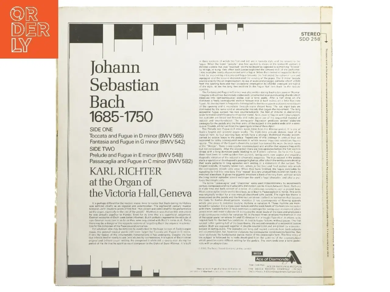 Billede 2 - Bach Organ Recital LP