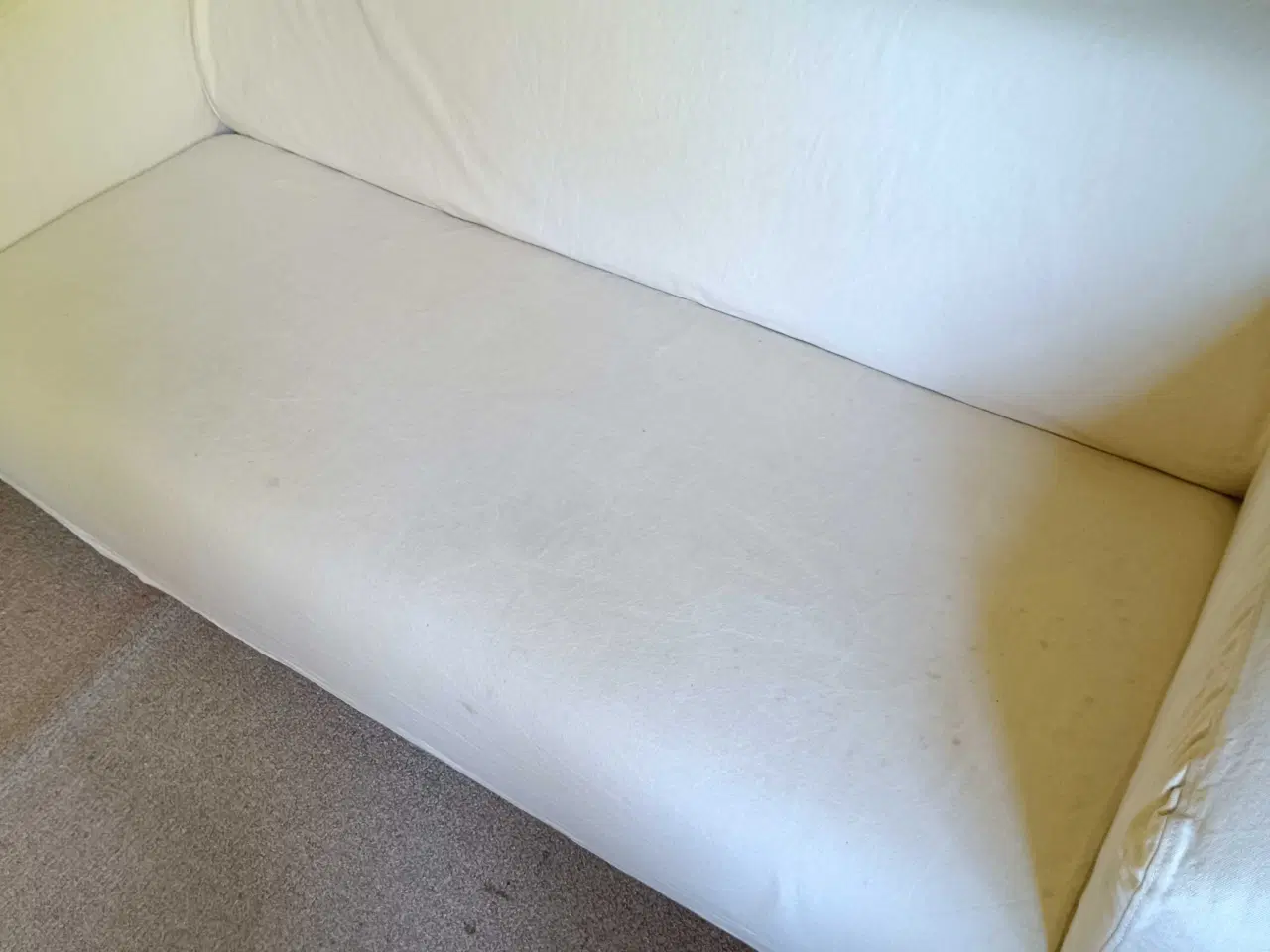 Billede 2 - Hvid stof sofa