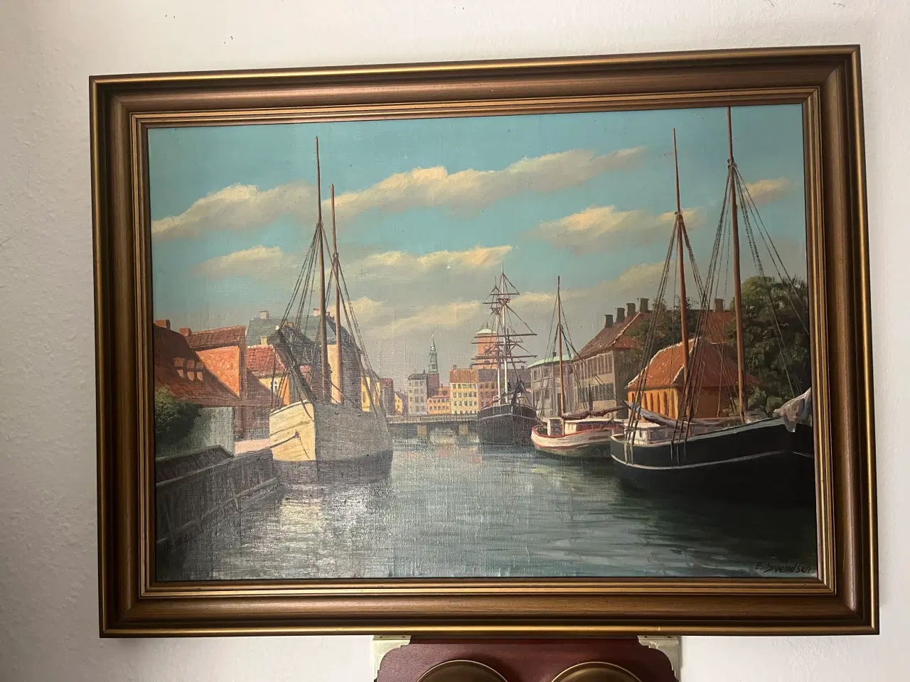 Billede 1 - Maleri af F Svendsen 