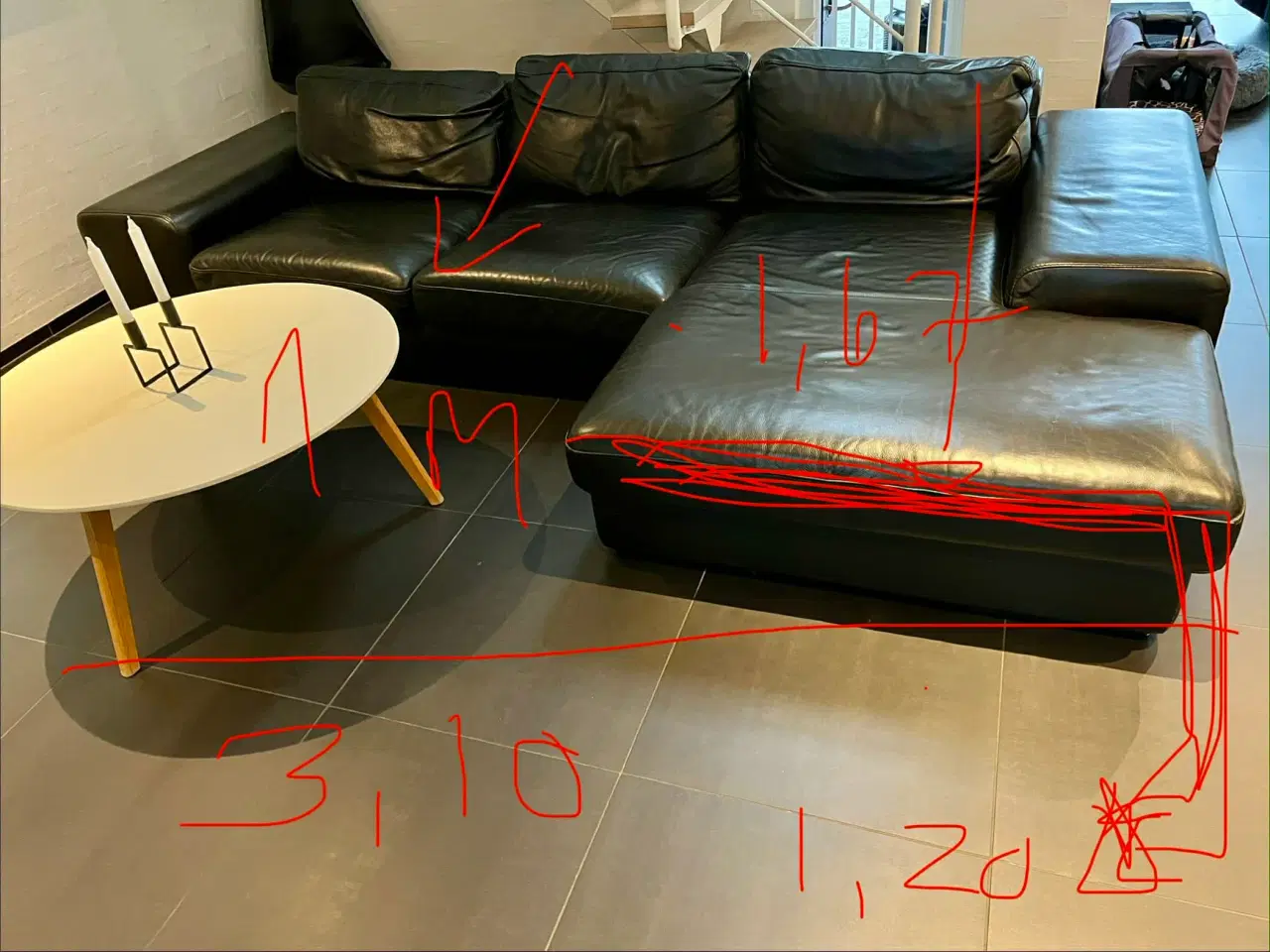 Billede 4 - Ægte lædersofa