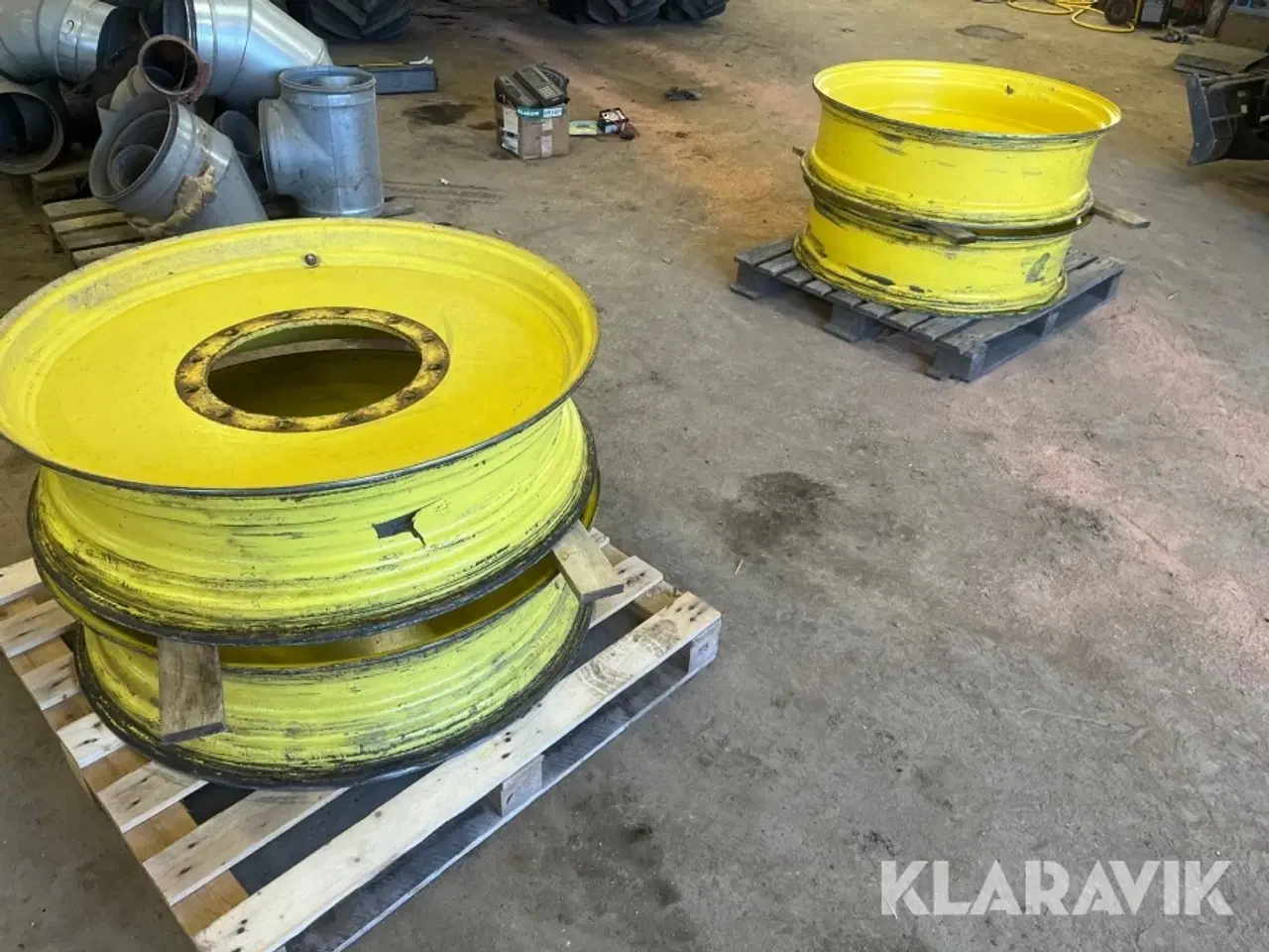 Billede 1 - Fælge og Fælgplader  4 styk 38"