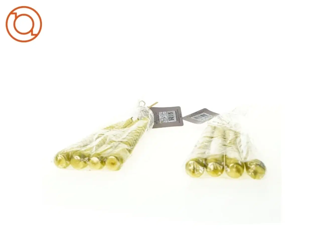 Billede 4 - Guld stearinlys fra Netto (str. 2 x 25 cm)