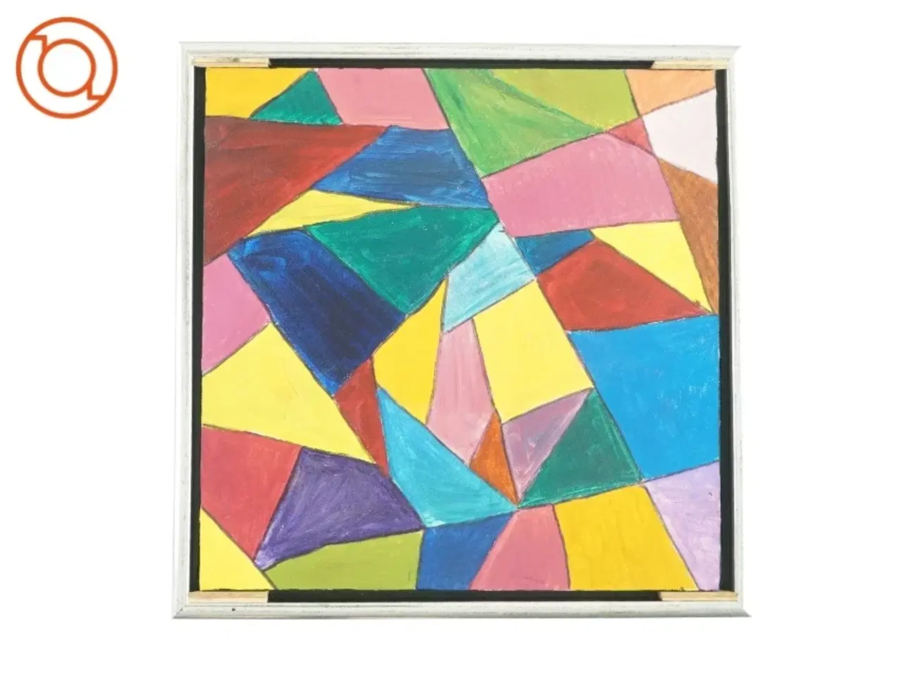 Billede 1 - Billede i sølvramme (44x44 cm)