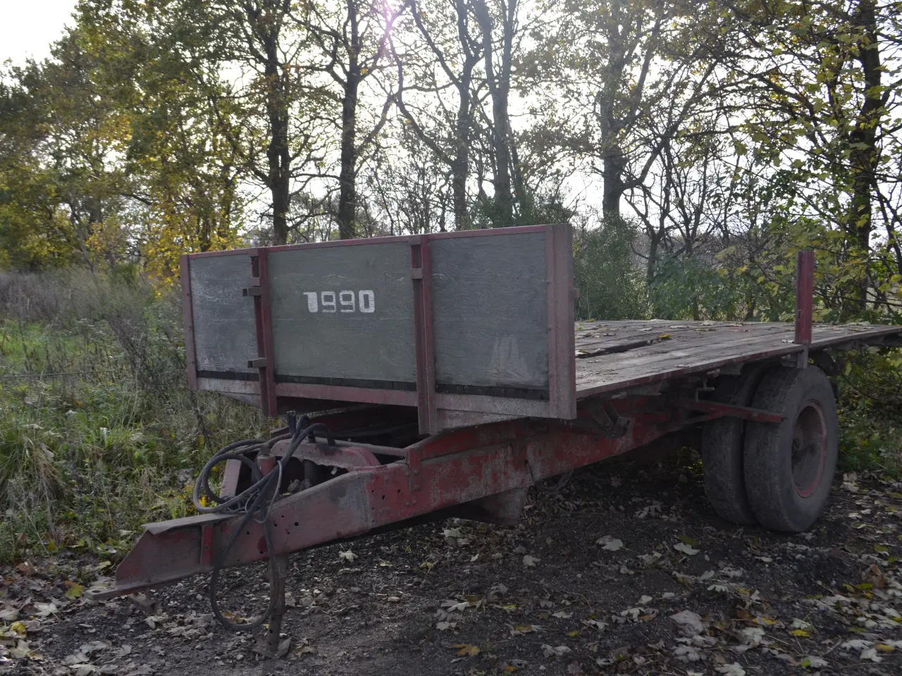 Billede 1 - Meget solid tipvogn uden sider til salg