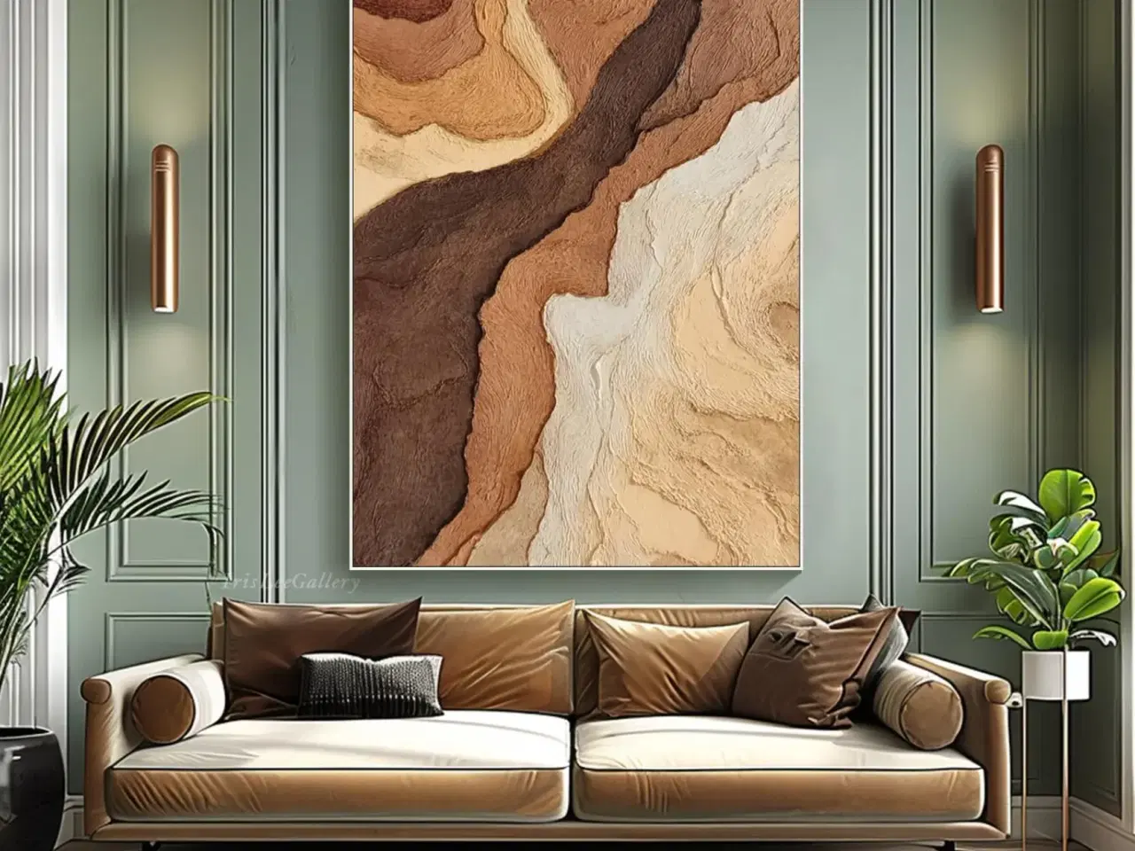 Billede 3 - Stort maleri 95 x 150 cm (Gratis levering)