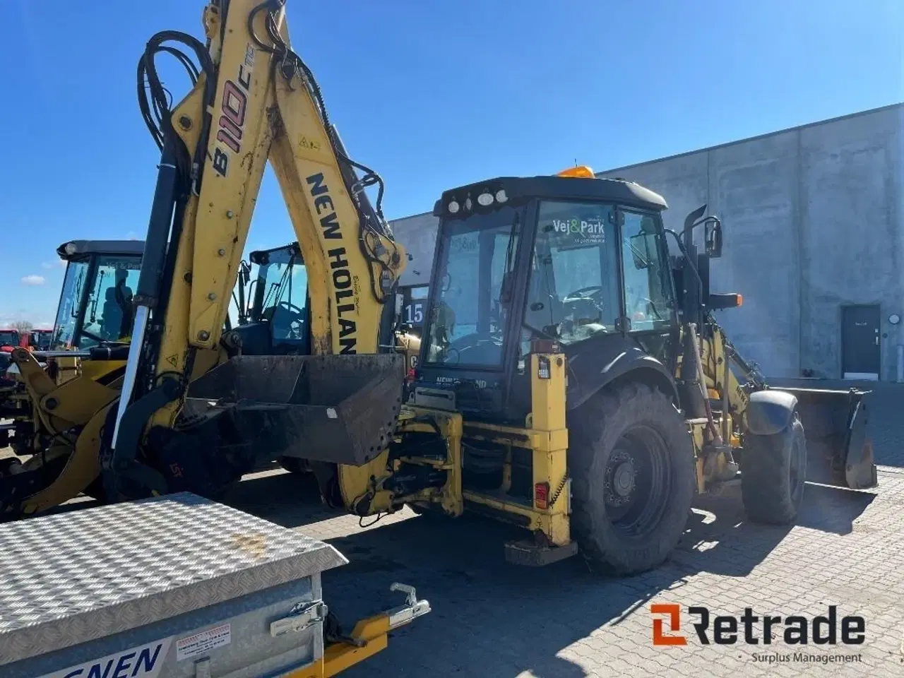 Billede 5 - New Holland B 110 C Engcon