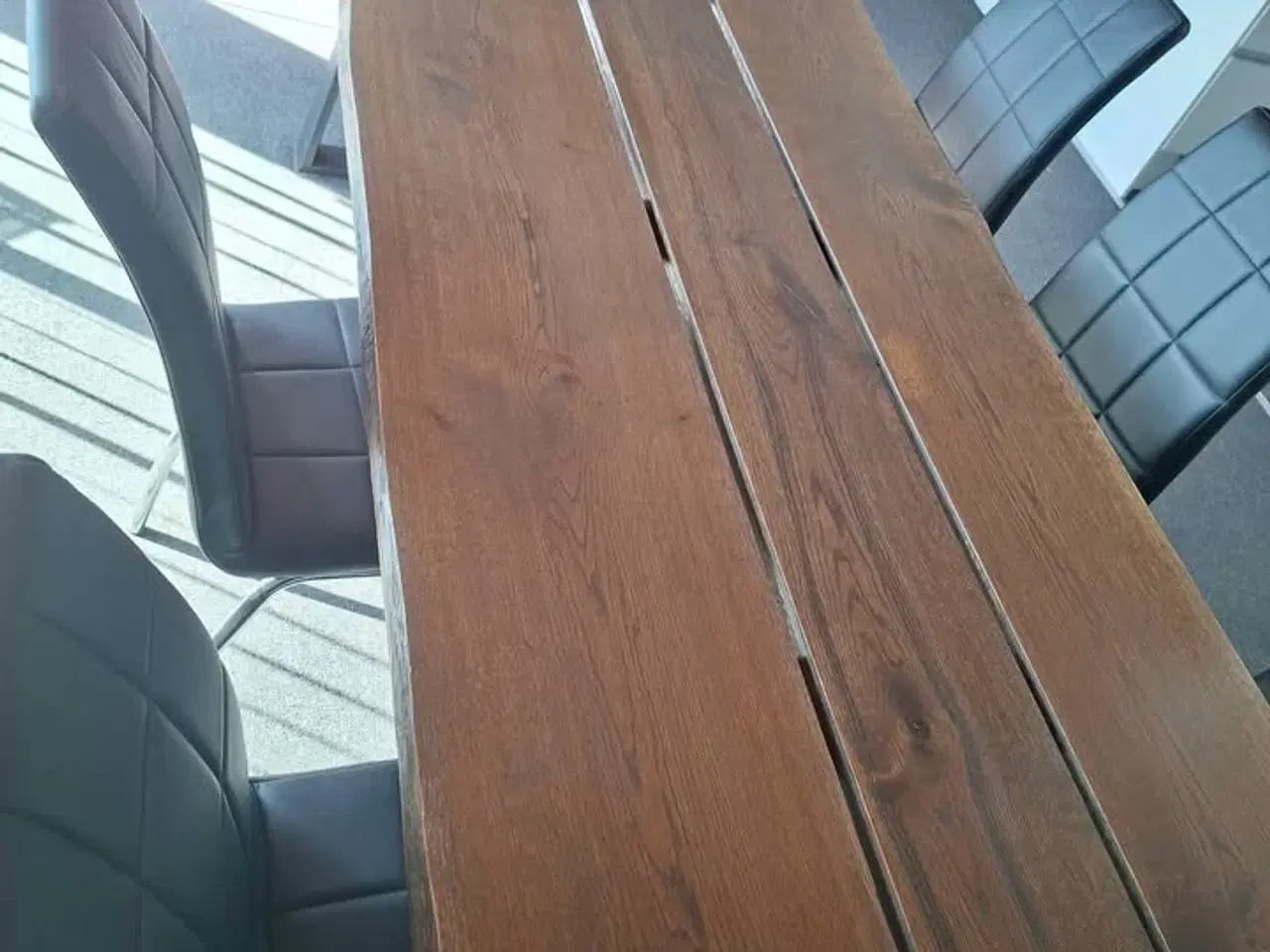 Billede 3 - Ægte massivt plankebord 300x80 cm og 74 i højden. 