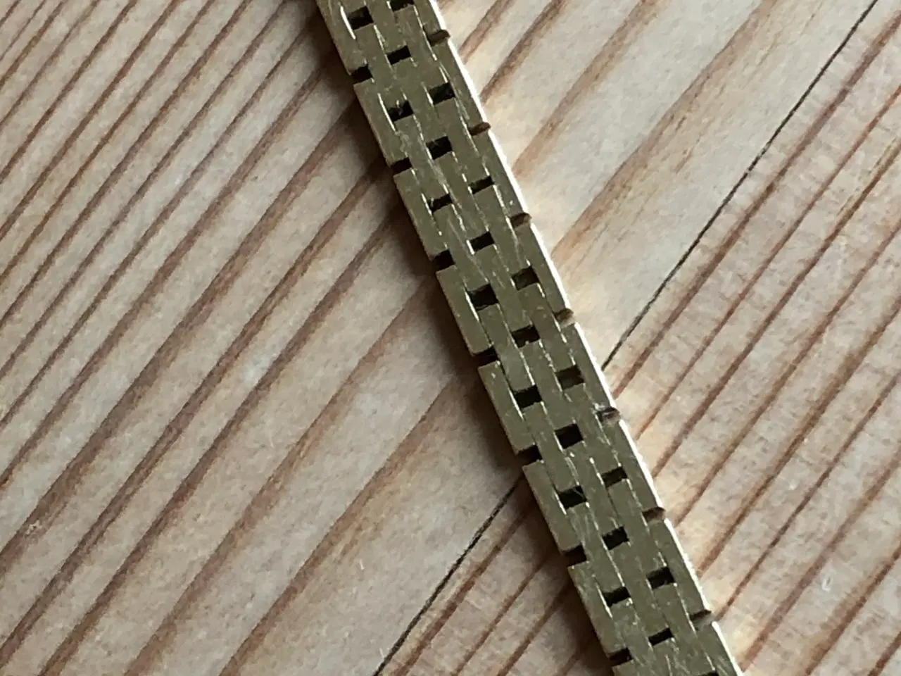 Billede 2 - Murstensarmbånd 5 rk. 14 karat 19,5 cm 