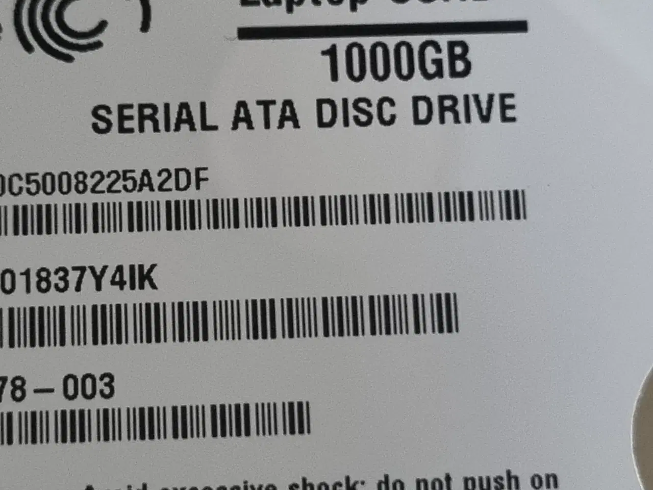 Billede 3 - Seagate 1000GB 2.5" harddisk!