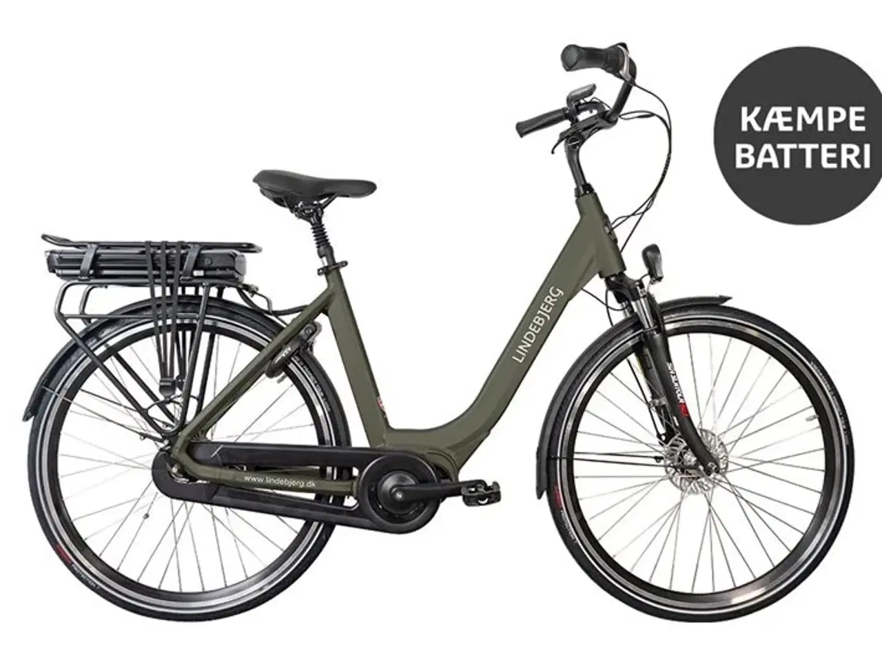 Billede 1 - Lindebjerg 28'' Elcykel Center Long Range - Stone Grey