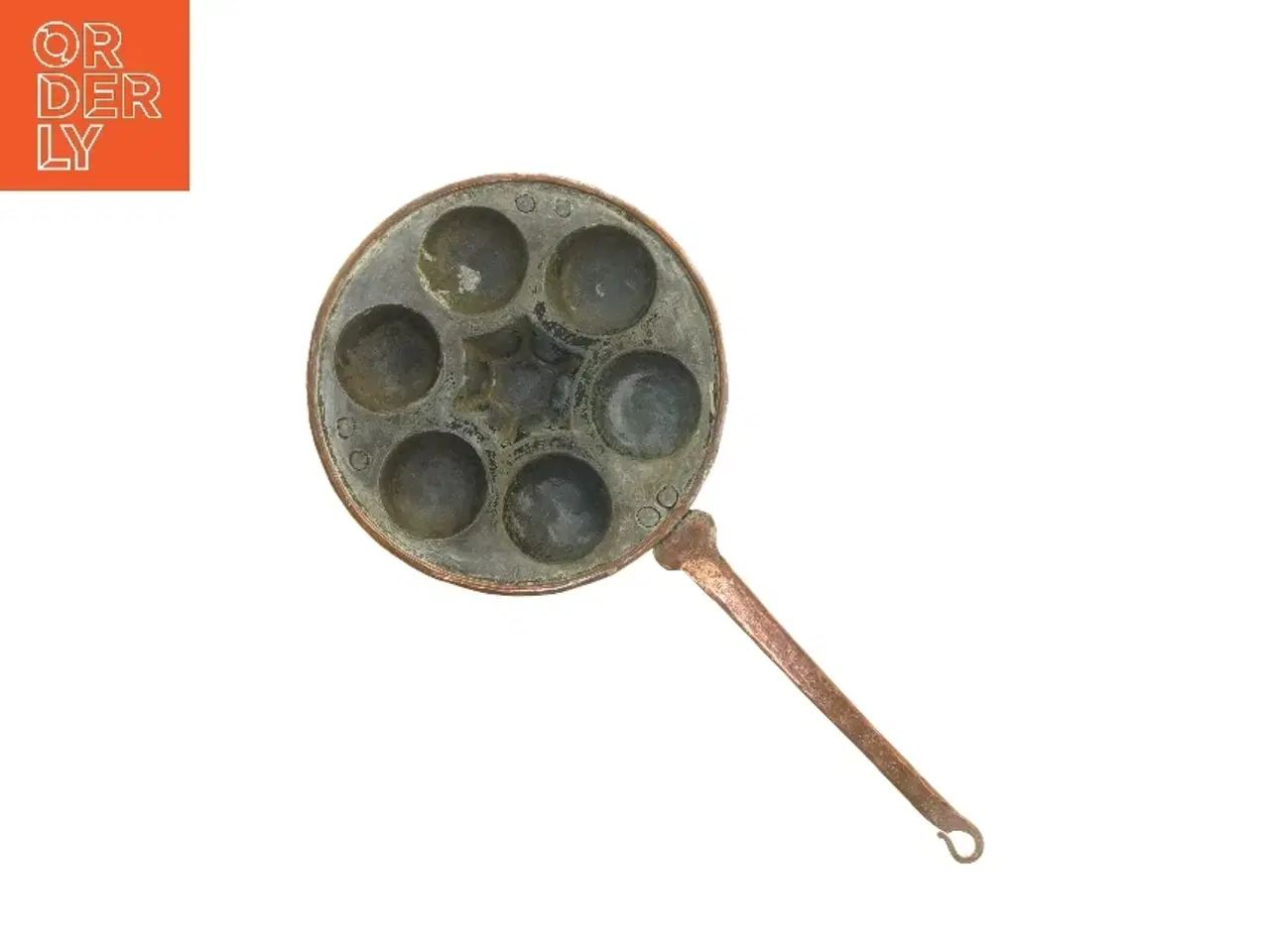 Billede 1 - Gammel æbleskivepande (str. Ø 30 cm)