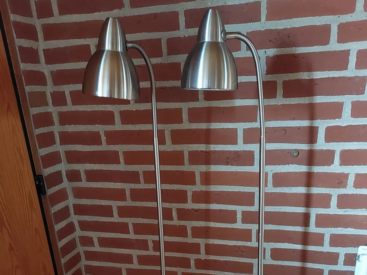 Billede 1 - Lampe - Standerlamper i stål.