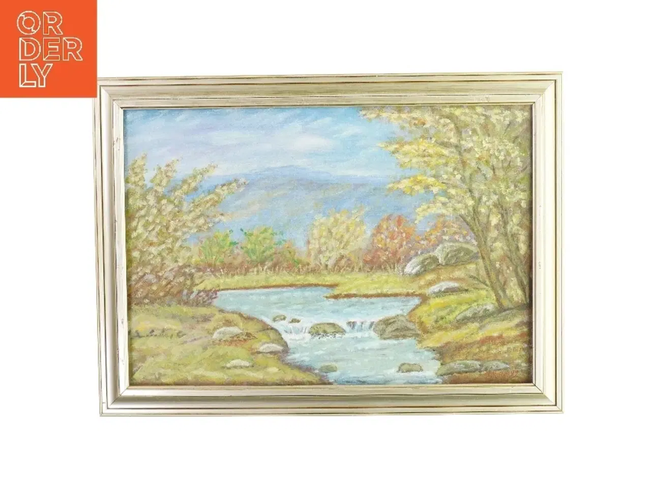 Billede 1 - Billedramme / maleri med billede fra Ukendt (str. LB:62,5x46cm)