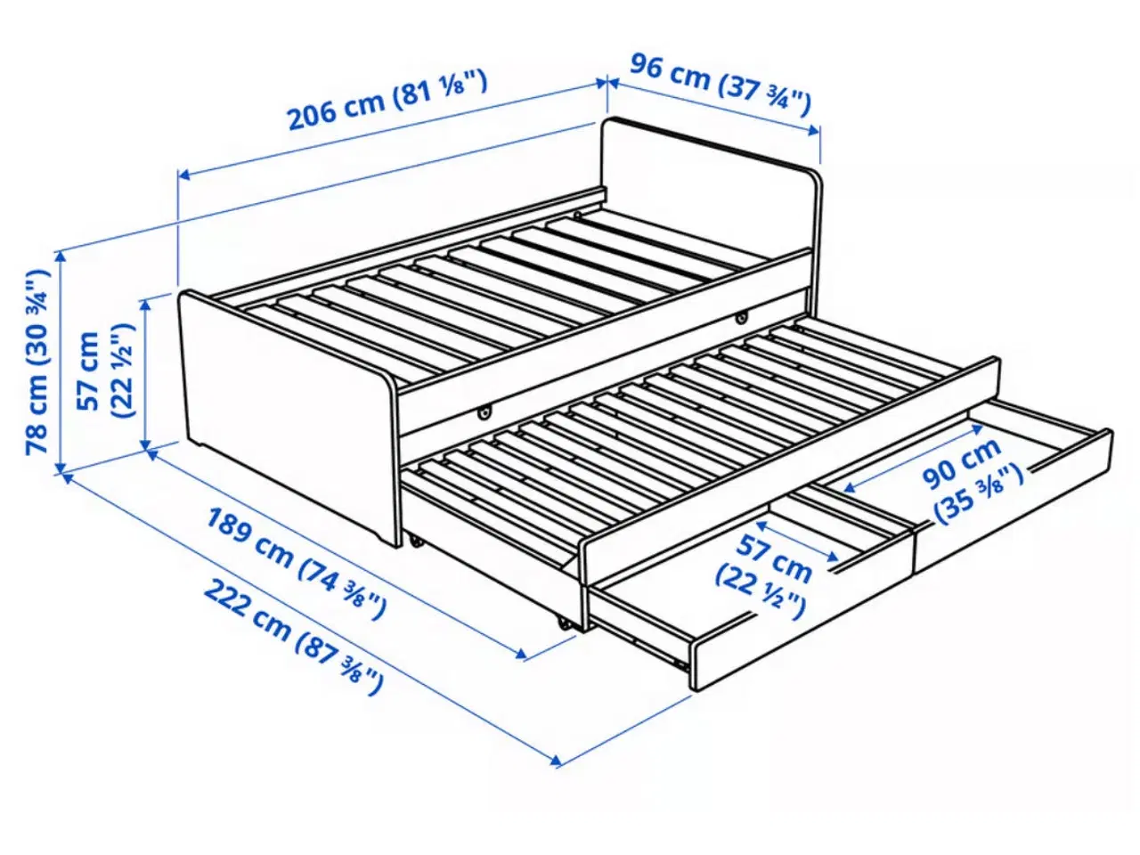 Billede 2 - Ikea Släkt seng