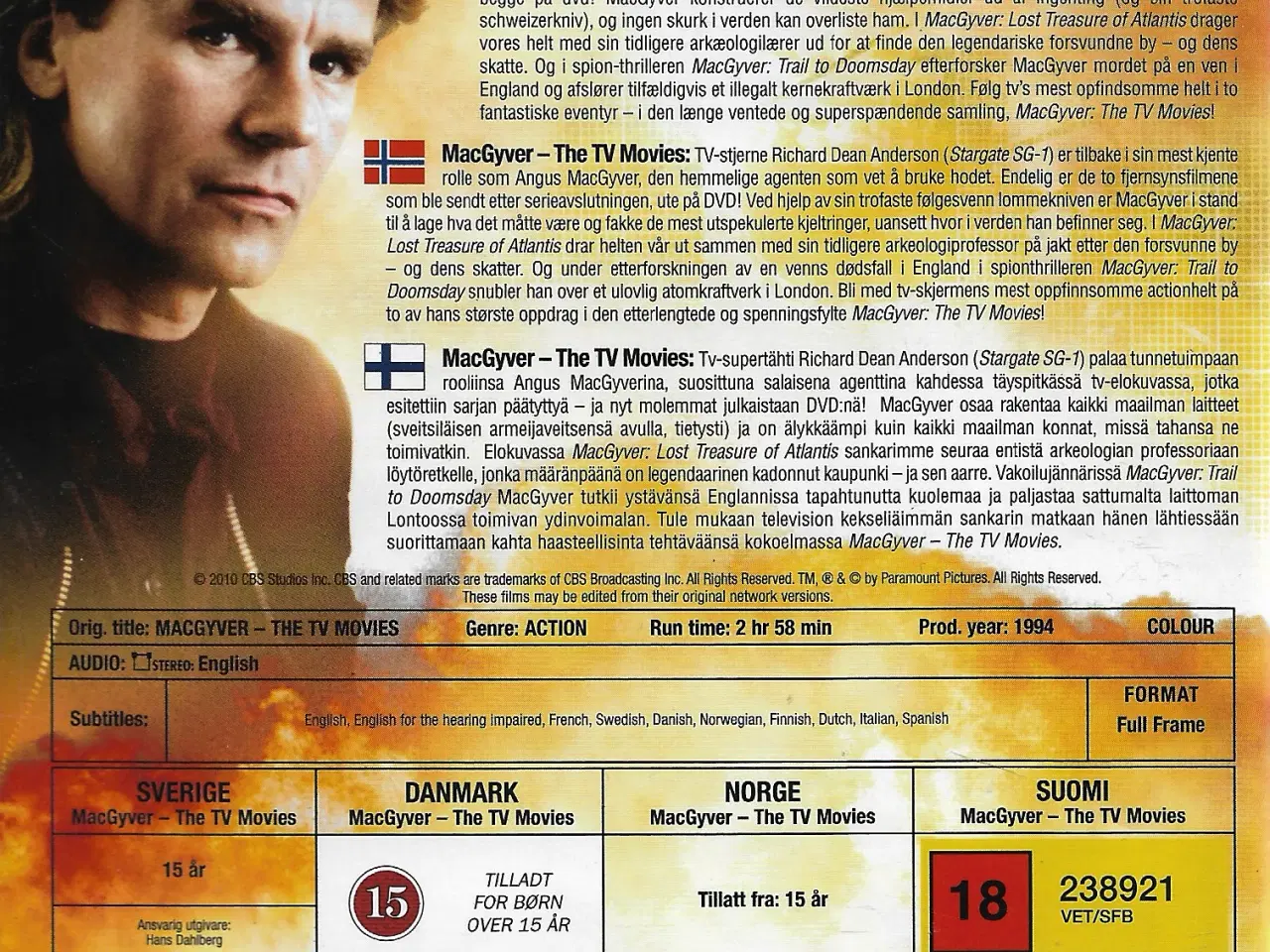 Billede 2 - MacGyver The TV Movies