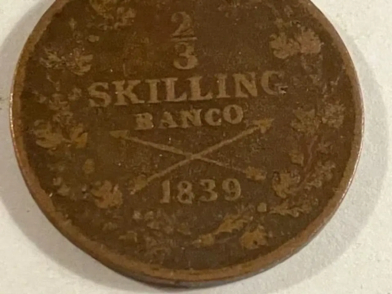 Billede 1 - 2/3 Skiling 1839 Sverige