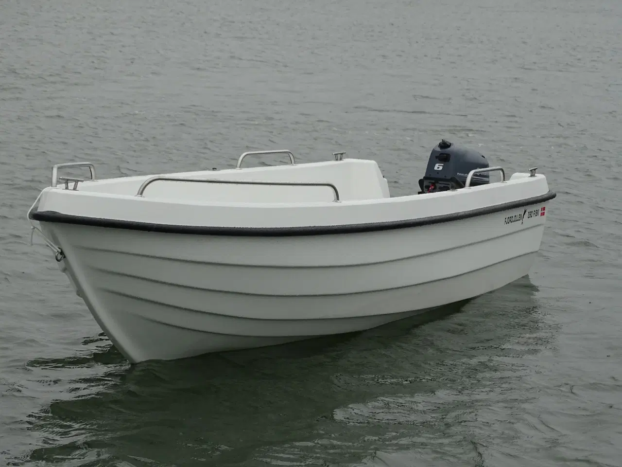 Billede 6 - NYT SÆT Fjordjolle 390 hvid glasfiber F4HK Yamaha 