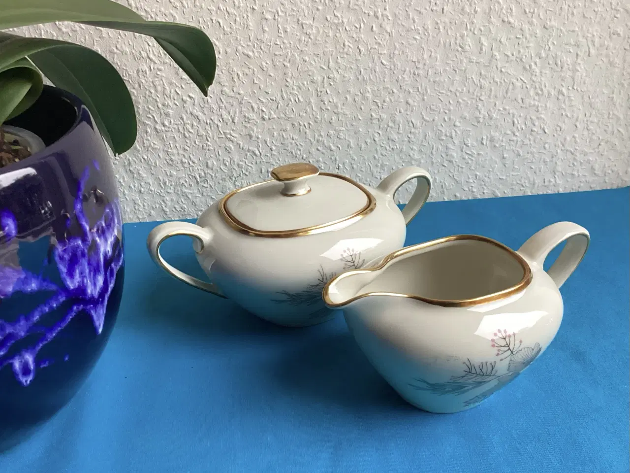 Billede 5 - “Karup” sukker og fløde sæt fra Kjøbenhavn maleri,