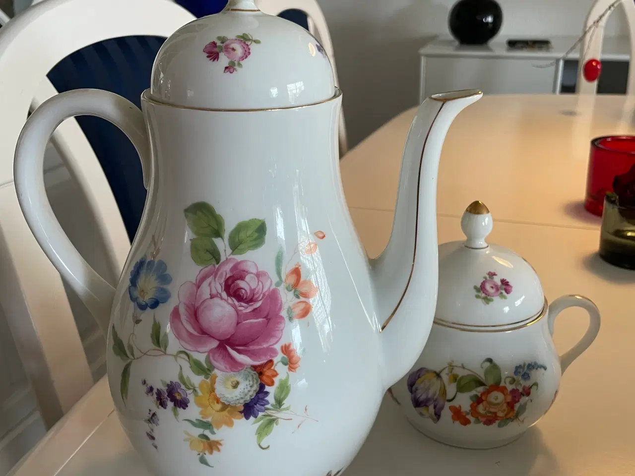 Billede 1 - Kaffekande og sukkerskål