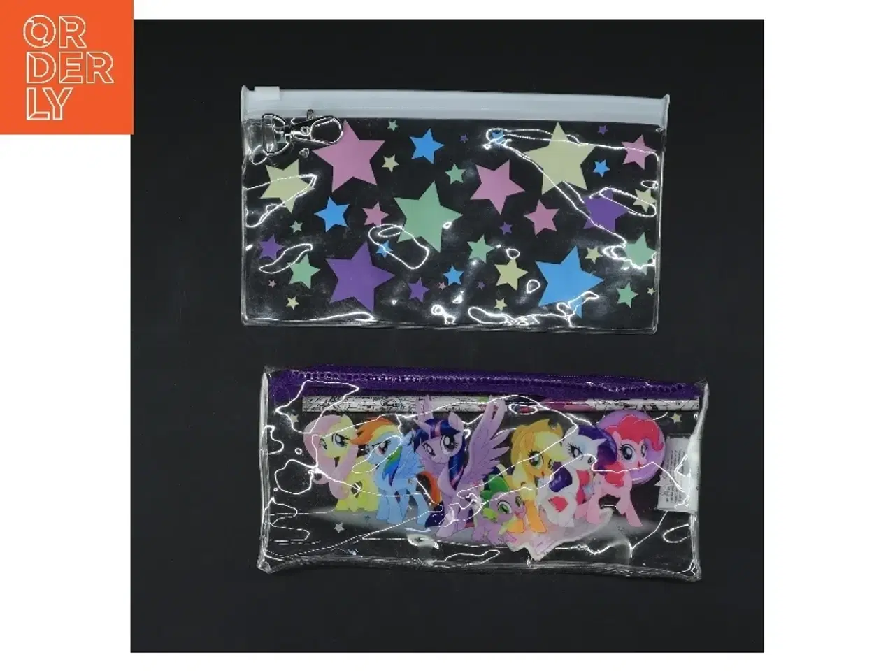 Billede 1 - Transparent penalhus med motiv fra My Little Pony (str. 20x9,5 & 19x11 cm)