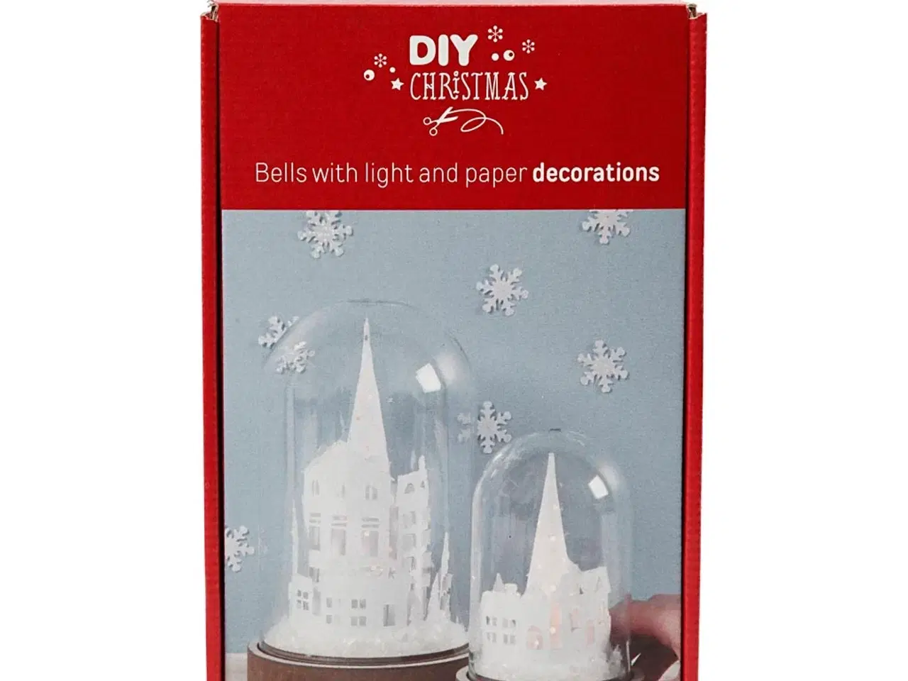 Billede 1 - Materialesæt til juleklokker med pynt, 2 stk.