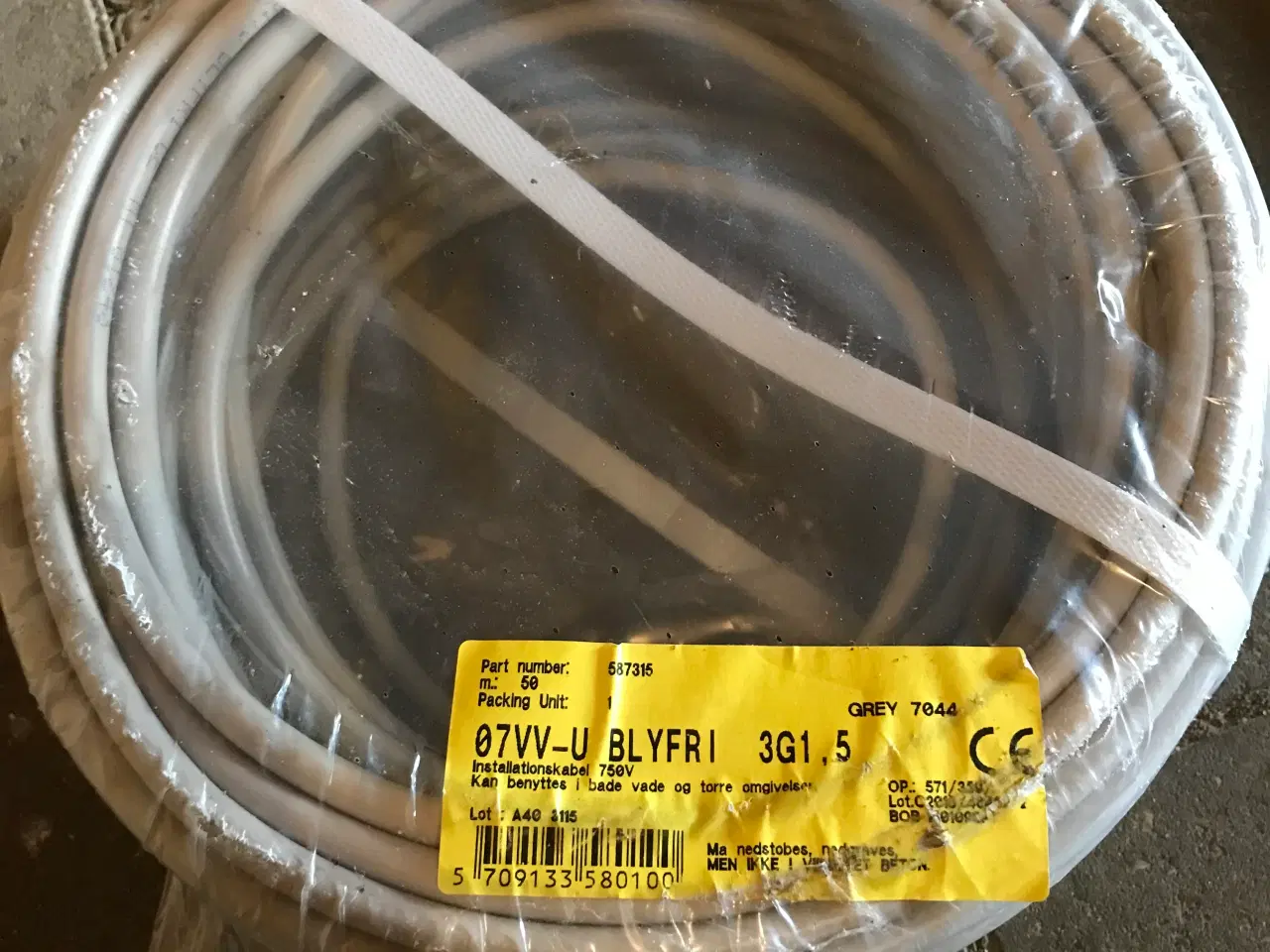 Billede 1 - Installationskabel