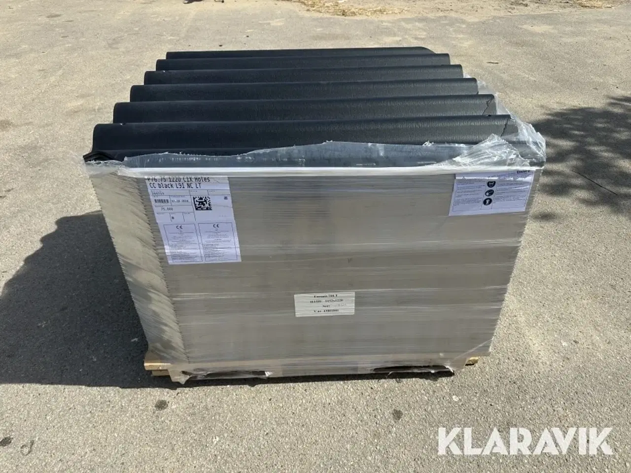 Billede 3 - Bølgeplade 75 styk Euronit 700T HJ/HU Sort