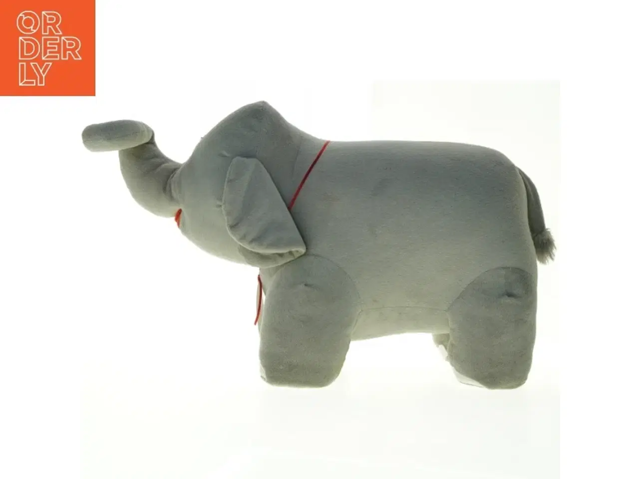 Billede 2 - Stor grå elefant plysdyr (str. Længde, 60 cm. højde. 40 cm)