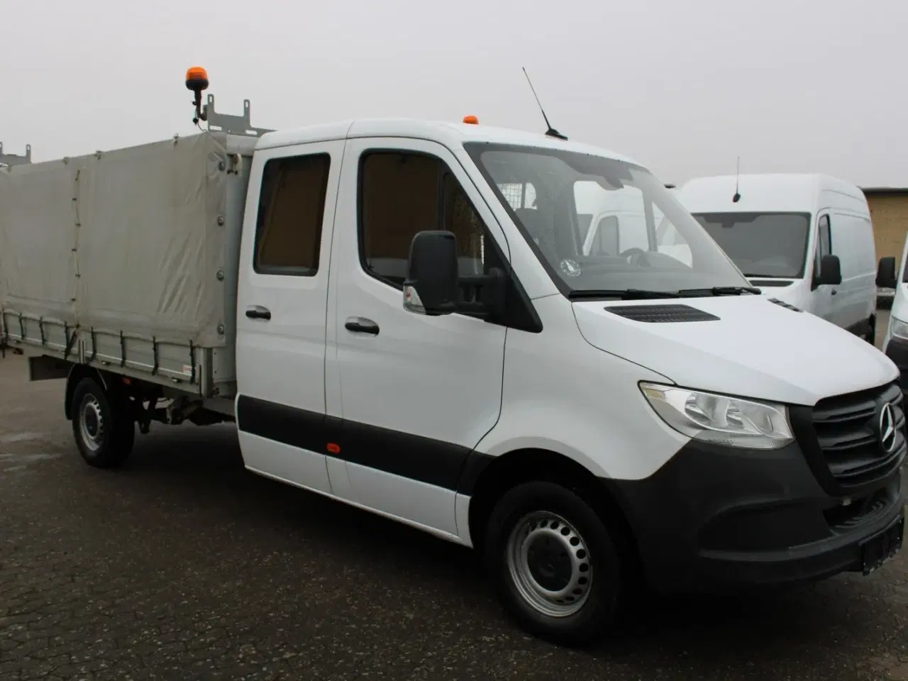 Billede 2 - Mercedes Sprinter 316 2,2 CDi A3 Mandskabsvogn m/lad RWD