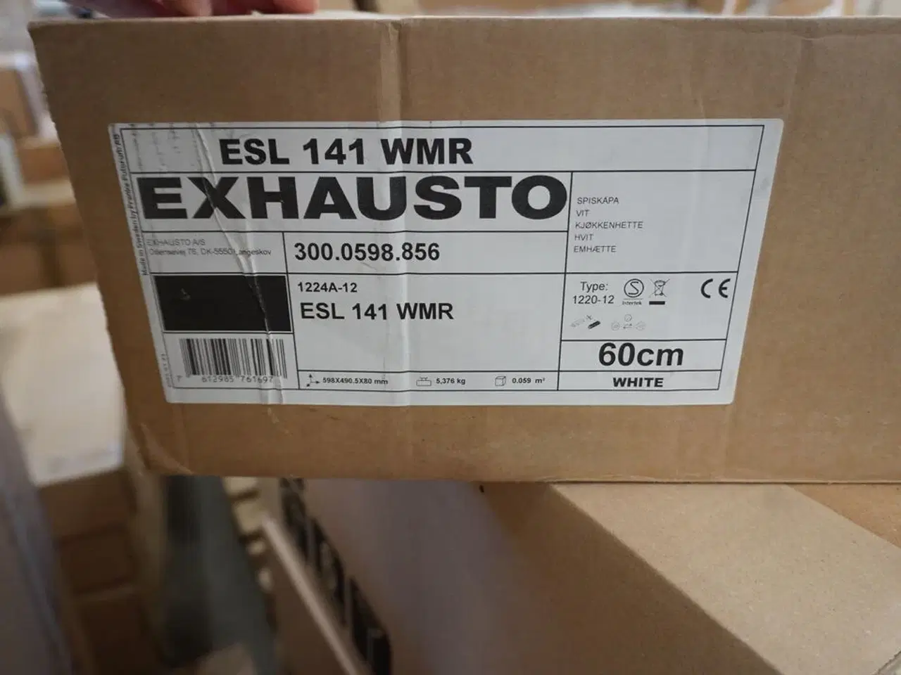 Billede 2 - Emhætte EXHAUSTO ESL 141 WMR