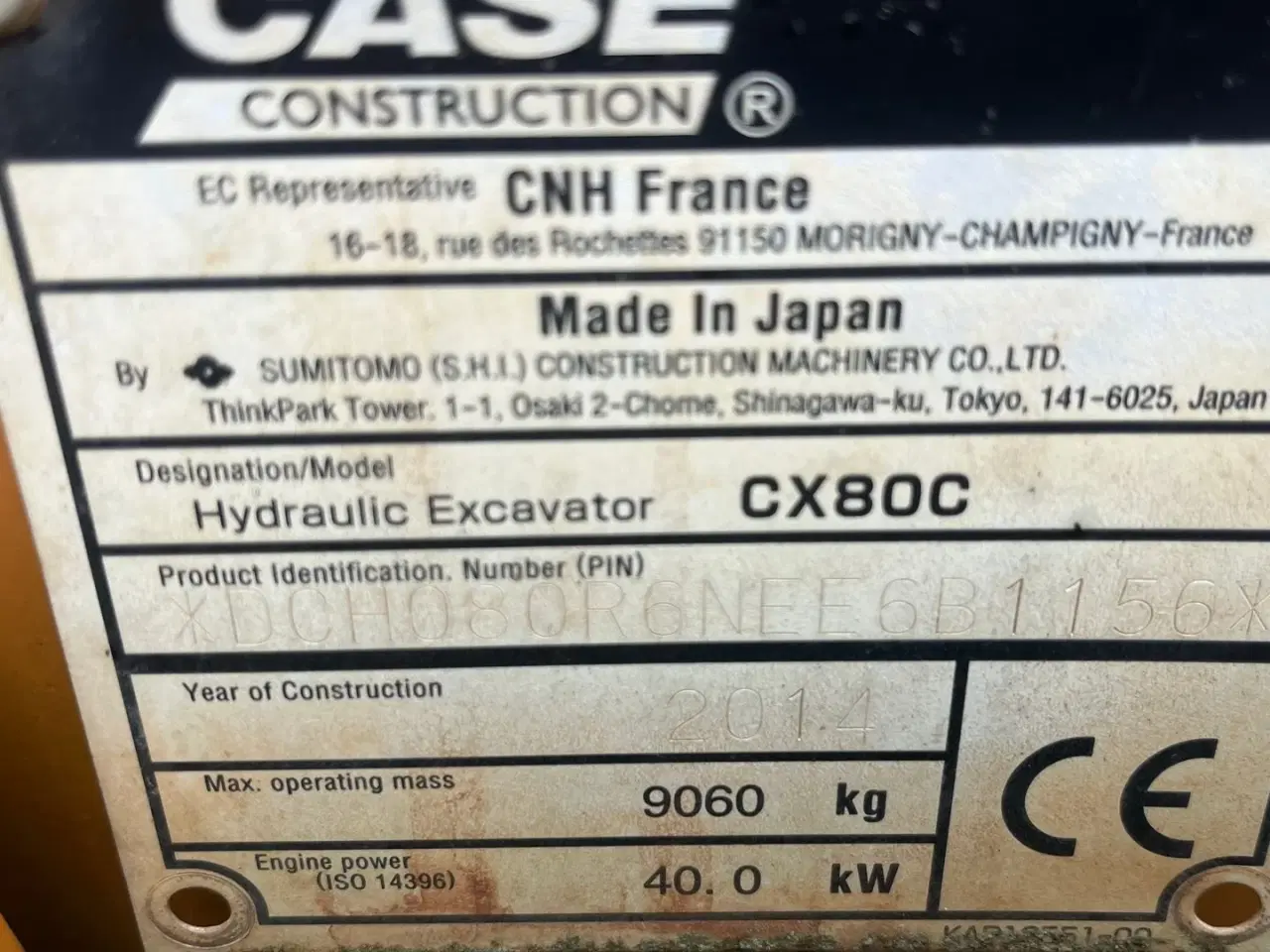 Billede 7 - Case CX 80 Rotortilt og fuld skovlpakke