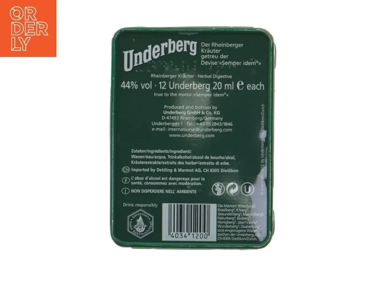 Billede 3 - Underberg metal æske (retro)