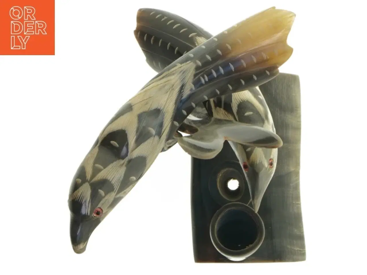 Billede 5 - Dekorativ fugleskulptur (str. 23 cm)