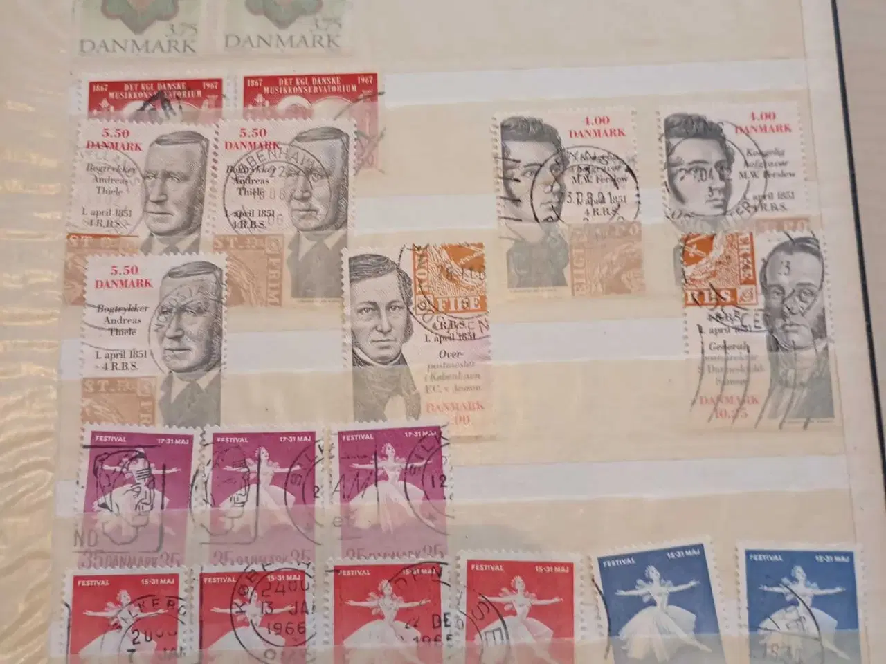 Billede 30 - indstiksbog med danske frimærker 