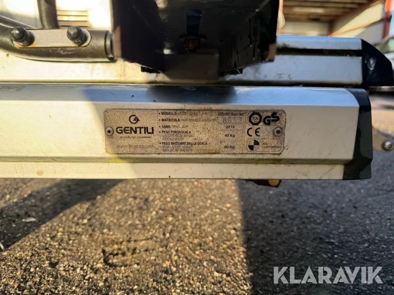 Billede 5 - Stigeholder til varebil Gentili G2000 Harrier