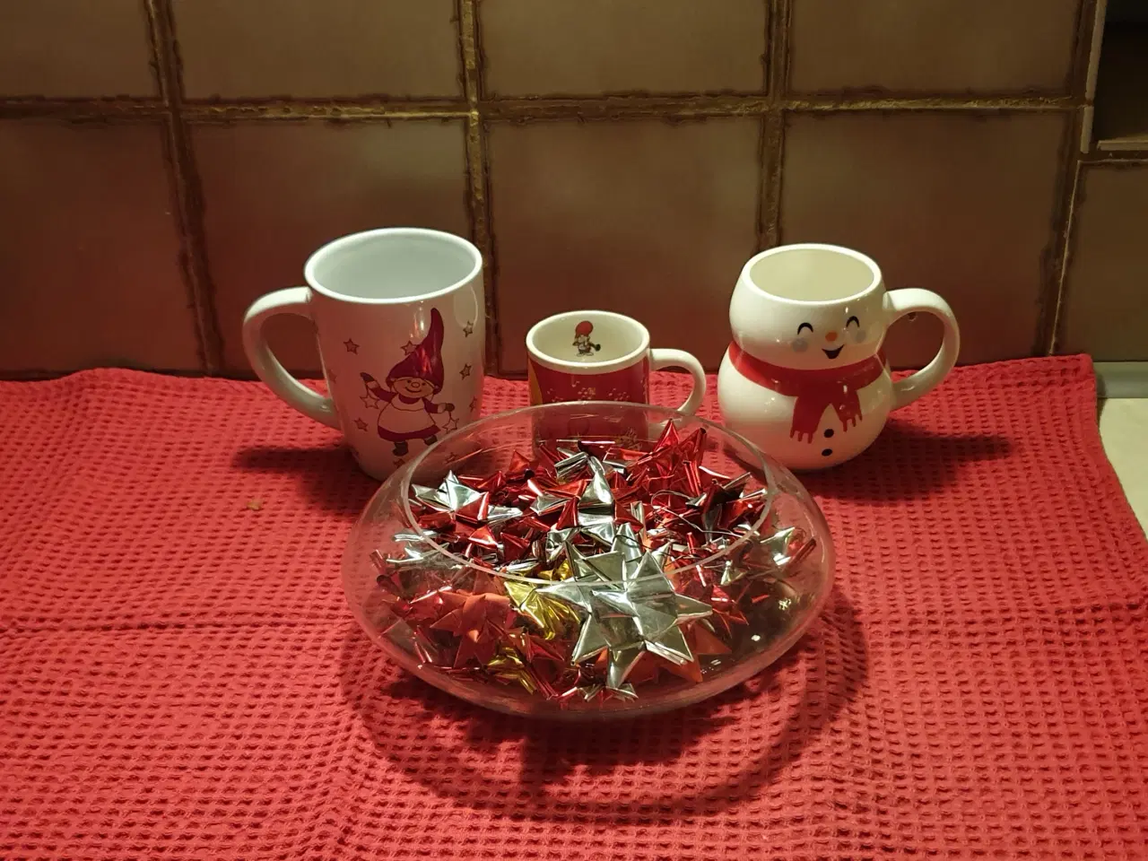 Billede 1 - GRATIS Julekrus & Stjerner i glasskål