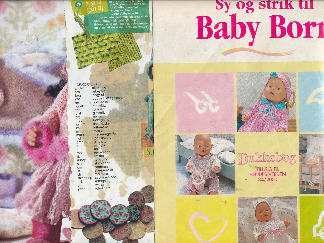 Billede 1 - SY OG STRIK TIL BABY BORN - EN SAMLING OPSKRIFTER