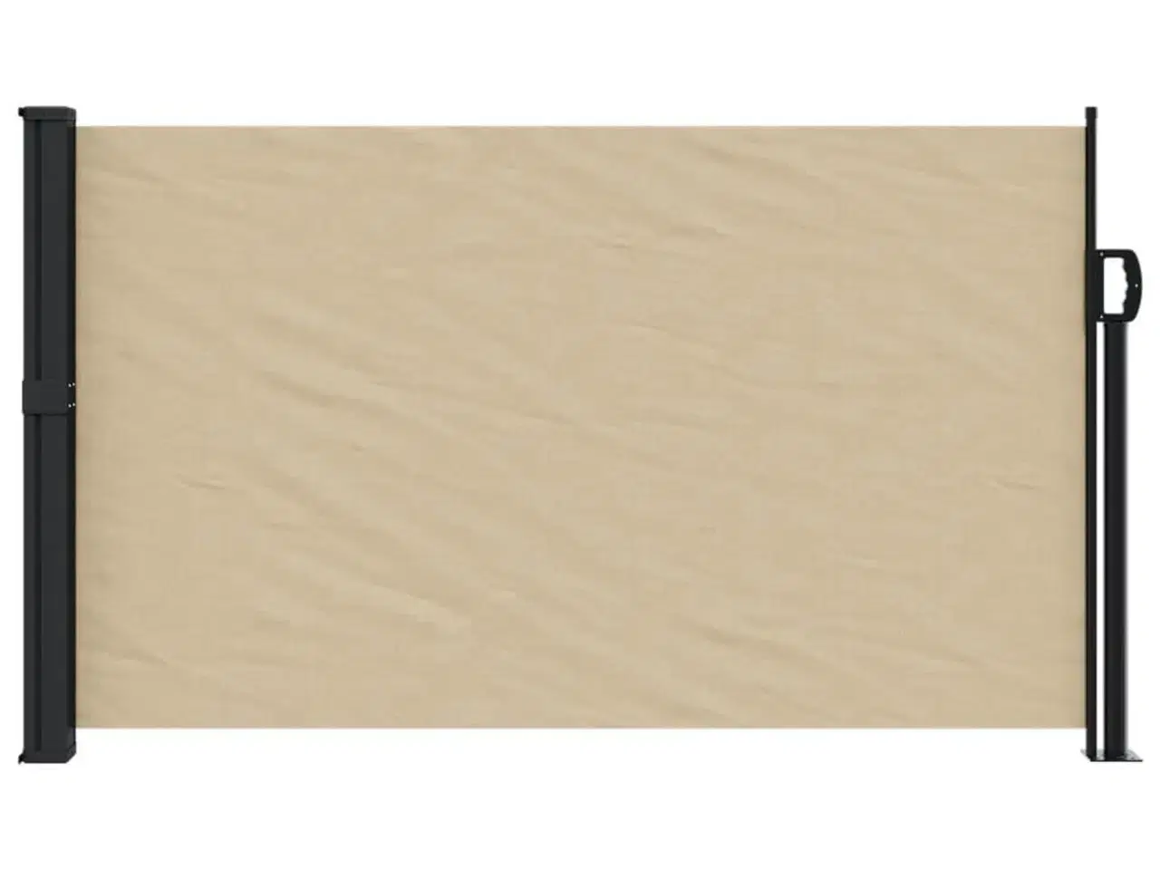 Billede 3 - Sammenrullelig sidemarkise 120x500 cm beige